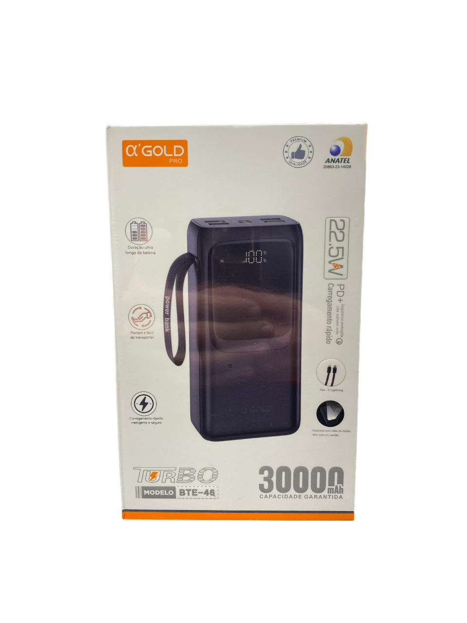 POWERBANK 30000mAh AGold BTE-46