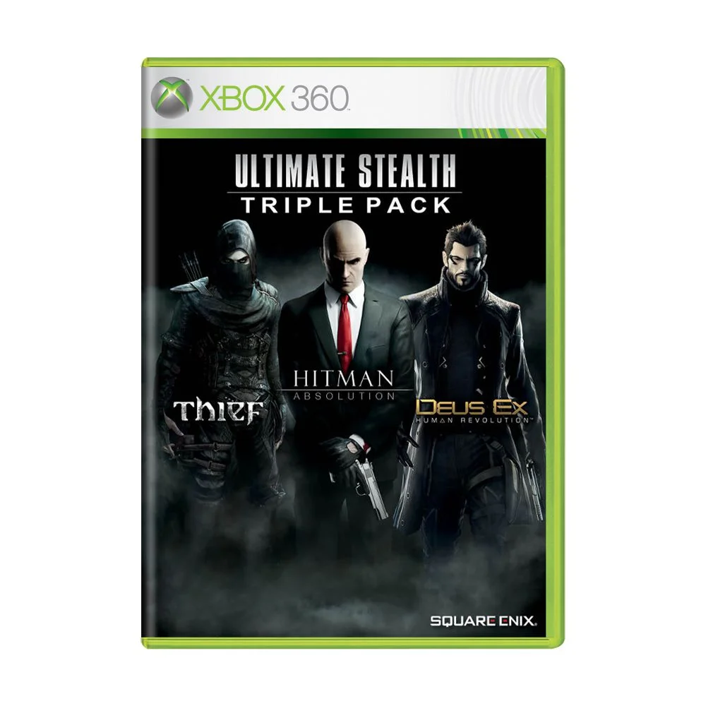 Pacote Ultimate Stealth Triple: Thief + Hitman Absolution + Deus Ex: Human Revolution - Xbox 360