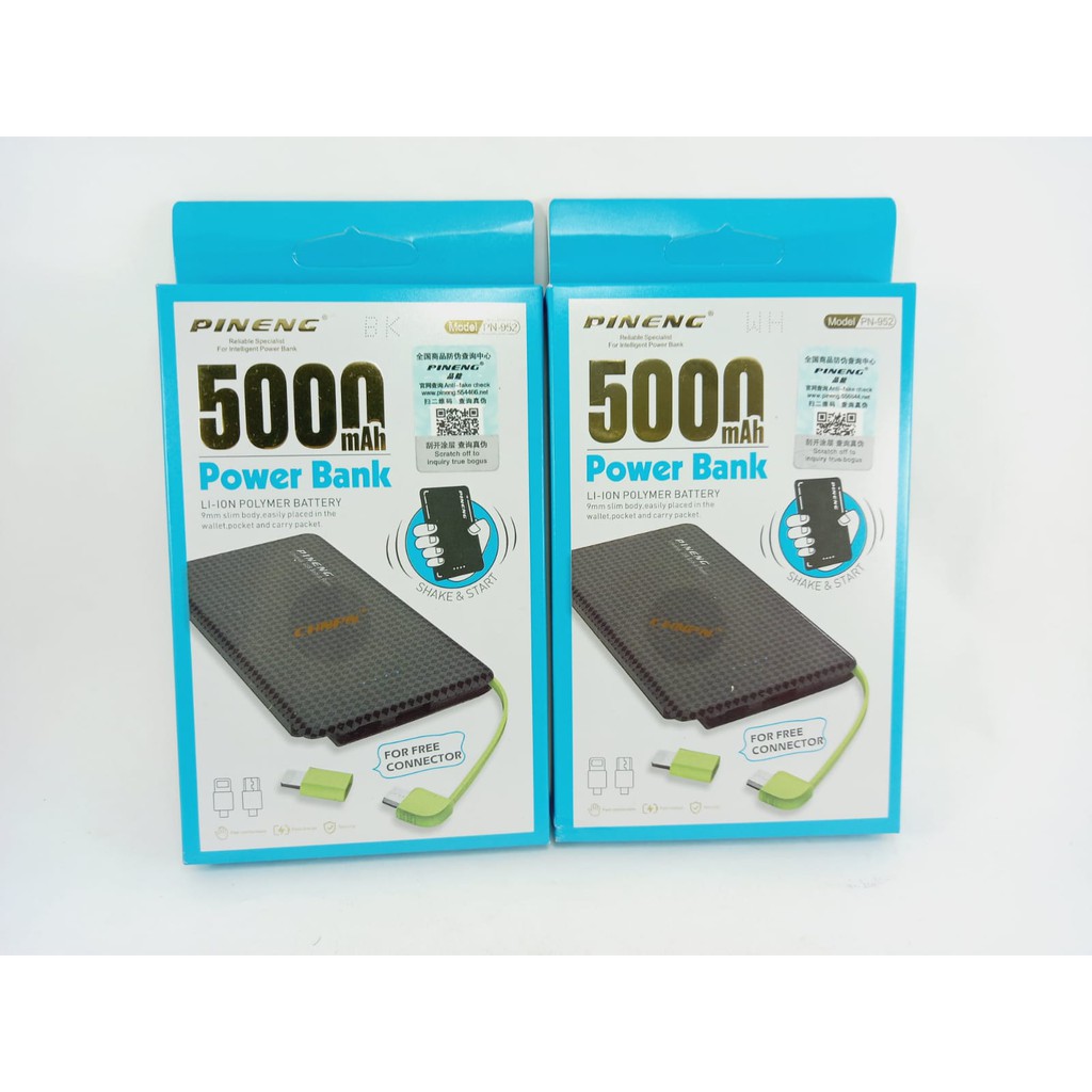 Bateria Externa Power Bank 5000mah Pn-952 Original Pineng