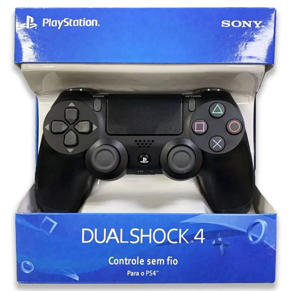 Controle Sony Dualshock 4 PS4, Sem Fio, Preto -original da Sony