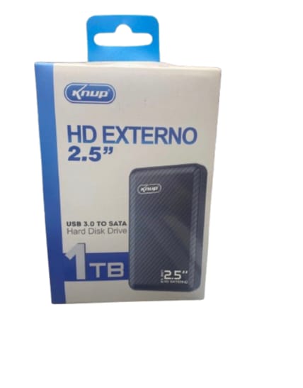 Hd Externo Knup 1tb Usb 3.0 Cor Preto