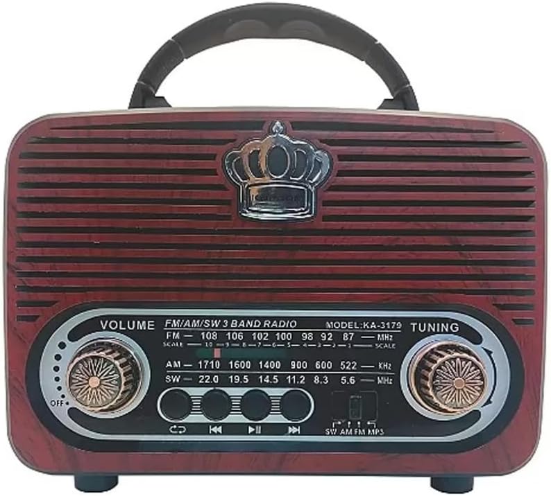 Rádio Retrô Am Fm Usb Bluetooth Mp3 Vintage - Kapbom 3179
